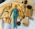 Vintage 1960s-70s Marx 11.5” Jane West Doll Action Figure And Accessories