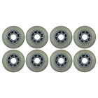 Inline Skate Wheels Multi use 76mm 78A Clear Silver Indoor/Outdoor (8 Wheels)