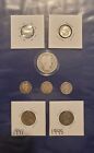 U.S. Mixed Silver Coin Lot Of 8 Coins 90% Silver. Barber Half Dollar, Dimes...