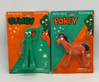 NIP Vintage Bendable Gumby & Pokey Figurines Signed by Art Clokey NJ Croce 2004