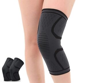 Knee Brace Compression Sleeve Support For Sport Running Arthritis Pain Relief
