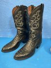 Vintage Tony Lama  Exotic Alligator Cowboy Boots 10 1/2 B MADE IN USA Mint