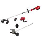 Milwaukee Cordless String Trimmer 18V Li-Ion 8Ah Fuel Edger Attachment+Charger