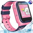 4G Kids GPS Smart Watch Waterproof Video Phone Call Real-time Tracking Pink