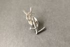 Yves Saint Laurent YSL Vintage 1990's sized Pin Brooch Silver