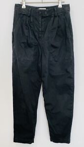 NILI LOTAN Women's Shon Wide Leg Black Pants High Waist Size 4 US (8 AUS)