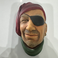 Vintage Bossons Pirate Smuggler Chalkware Wall Hanging Head