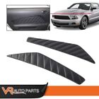 Fit For 2010-2014 Ford Mustang Left+Right Side Door Panel Inserts Pleated Black (For: Ford Mustang GT)