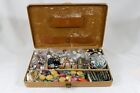 LARGE LOT of Vintage Jewelry and Metal Box