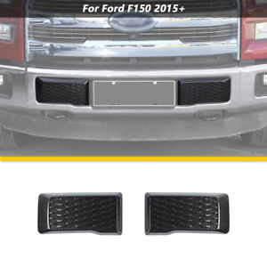 Carbon Fiber Front Bumper Corner Cover Trim For Ford F150 2015-2020 Accessories (For: 2017 Ford F-150 XLT)