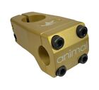 ANIMAL BMX JUMP OFF BICYCLE STEM - GOLD - MADE IN USA - STREET - S&M