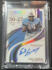 Earl Campbell 2021 Immaculate Comeback Signatures  Auto #/35! SP #ICS-EC Oilers