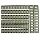 8PC Heat Resistant Rifle Ladder Rail Cover Weaver Picatinny / OD Green