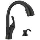Delta Shiloh Pull-Out Kitchen Faucet in Matte Black-Certified Refurbished
