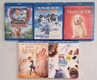 New ListingLot Of Five Children's Blu-ray Discs. Pets-Marley & Me-Happy Feet. 625A