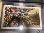 Martin Whatson Behind The Curtain Variant Signed #/50 Landscape Reverse Graffiti