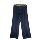 Prairie Underground Girdle Jeans Wide Leg Cropped Dark Wash, Size S