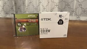 TDK High Speed Data CD-RW Discs 10-Pack 80 min 700 MB