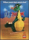 LEGO / DUPLO - Original 1984 Trade AD / poster / toy promo _ Legoland Castle