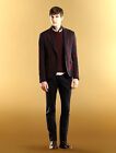 $1050 New Authentic Gucci Mens Eggplant Wool/Cashmere Sweater Top, XL, 299461