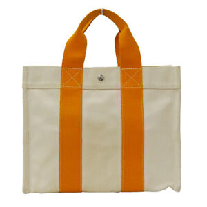Hermes Bag Ladies Men Brand Bora Beach Tote Canvas Orange Pm Stylish Handbag Sim
