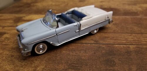 Franklin Mint Blue White 1955 Chevrolet Bel Air 1:43 Scale