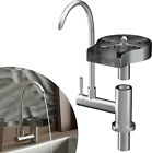 Water Filter Faucet with Glass Rinser, 2-in-1 Stainless Steel Faucet