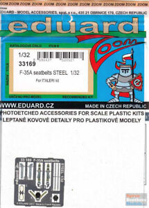 EDU33169 1:32 Eduard Color Zoom PE - F-35A Lightning II Seatbelts (ITA kit)