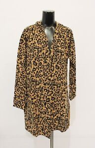 Charter Club Womens 100% Cashmere Hooded Cheetah Cardigan CF6 Pecan Sandie Large