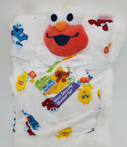 Elmo Baby Blanket Security Set Sherpa Sesame Street Cookie Monster...