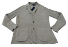 NEW Polo Ralph Lauren Men's Cotton Cashmere Blazer Cardigan Sweater Gray Large