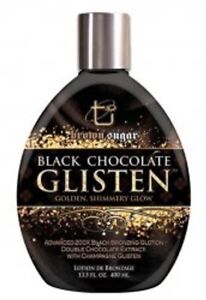 Black Chocolate Glisten 13.5oz 200X Shimmer Bronzer Tanning Bed Lotion *New*