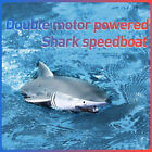 2.4Ghz Remote Control Electric Racing Boat RC Shark Water Toy for Pools & Lakes