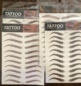 6D Hair-like Eyebrow Tattoo Sticker False Eyebrows Waterproof Fake Long Makeup