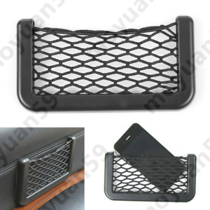 2X Car Seat Side Back Mesh Interior Storage Net Bag Pocket Phone Gadget Holder