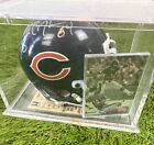 Walter Payton Chicago Bears Autographed Mini Football Helmet Signed COA w/ Case
