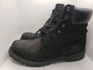 Timberland Boots 10073 A46 35 Men's Size 9 M Black Work Leather, Lace up