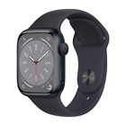 Apple Watch Series 8 GPS 45mm Midnight Case w/ Midnight Sport Band M/L MNP13VC/A