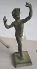 Vintage Dancing Faun of Pompeii Bronze Statuette