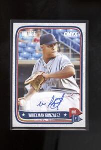 New Listing2024 Onyx Vintage Baseball - Auto - Autograph - Wikelman Gonzalez