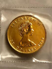 1989 Canada 1/2 oz 9999 Fine Gold Maple Leaf $20 Coin BU in Mint Seal