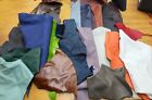 5 Lbs Pounds Upholstery Leather Scrap Mixed Colors for Crafts