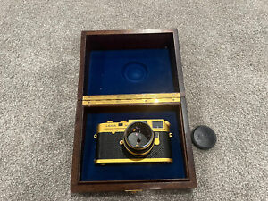 Leica Leitz M4-2 Gold Barnack Camera w/ Summilux 50mm f1.4 Lens kit