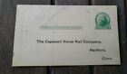 VINTAGE ONE CENT US POSTAL CARD THE CAPEWELL HORSE NAIL CO HARTFORD CONN