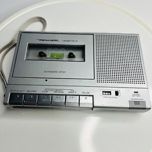 Realistic Minisette 9 Cassette Player Recorder Mo. 14-812 Vintage - Tested Works