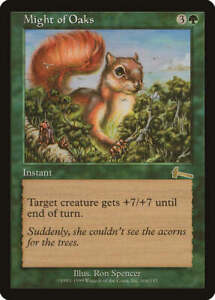 Might of Oaks Urza's Legacy PLD Green Rare MAGIC THE GATHERING CARD ABUGames
