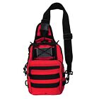 LINE2design First Aid Sling Backpack - EMS Emergency Medical Molle Bag - Red