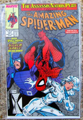 New ListingAmazing Spider-Man #321 Marvel Comics 1989 McFarlane SILVER SABLE bagged & board