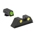 Meprolight Tru Dot Fixed Night Sight Set for Glock 10mm and 45 ACP Pistols YG