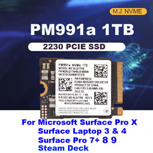NEW SAMSUNG PM991a 1TB SSD M.2 2230 NVMe PCIe For surface Dell Laptop Steam Deck